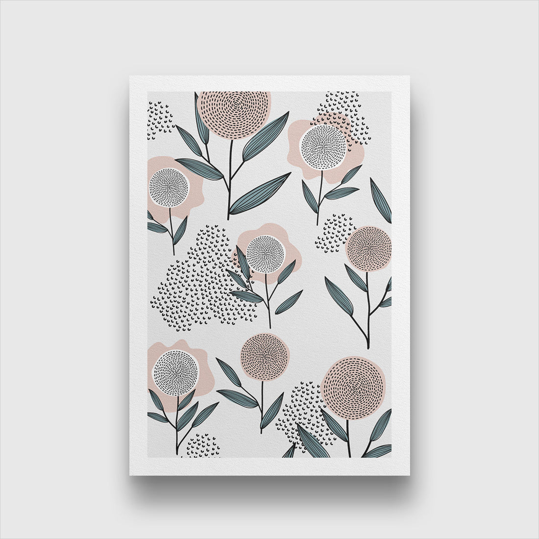 Spring Flowers Painting 2 : 3 Vertical Premium Wall Art Canvas by MeriDeewar