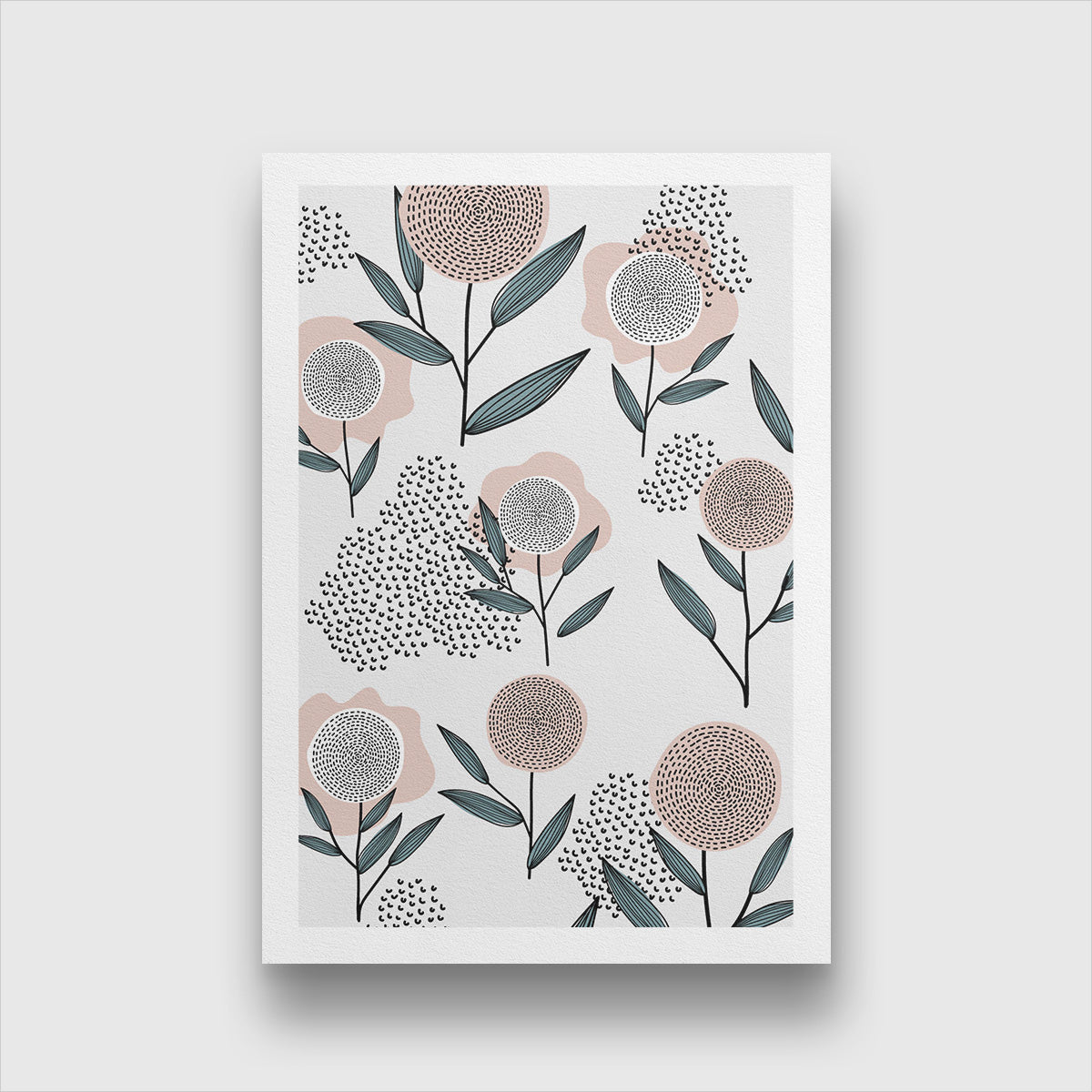 Spring Flowers Painting 2 : 3 Vertical Premium Wall Art Canvas by MeriDeewar