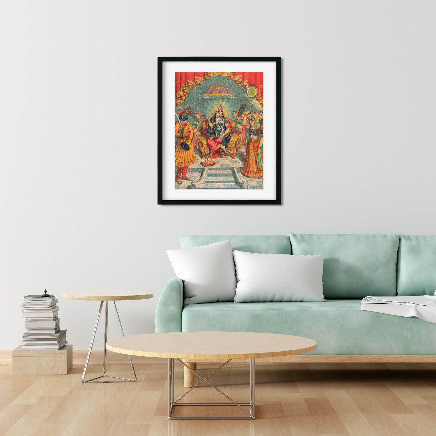 Sri Rai Raja Painting 3 : 4 Vertical Premium Wall Art Canvas by MeriDeewar
