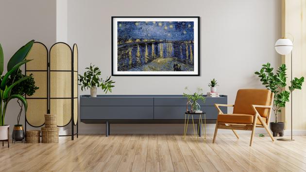 Starry Night by Van Gogh Painting - Meri Deewar 5 : 4 Horizontal Premium Wall Art Canvas by MeriDeewar
