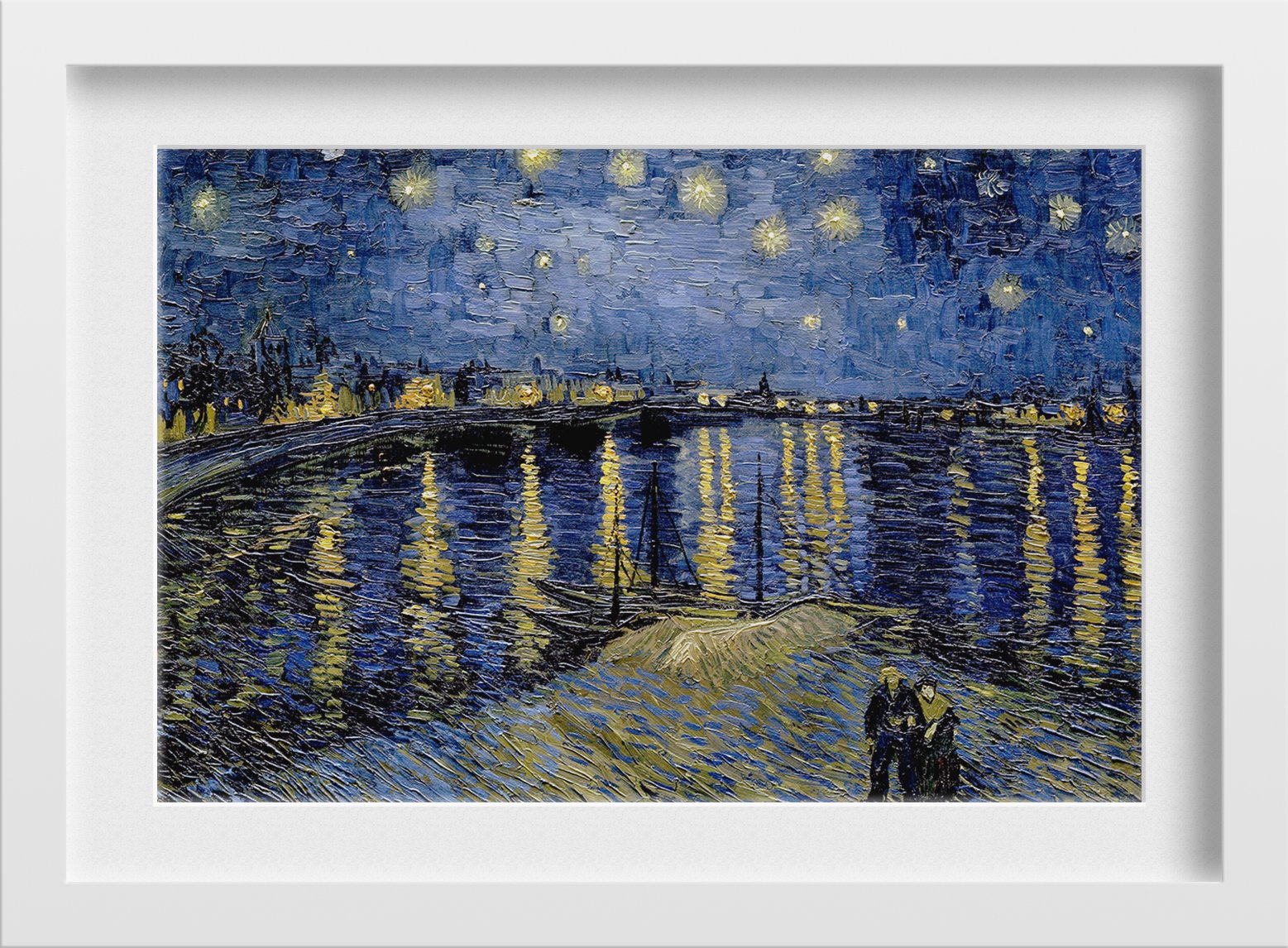Starry Night by Van Gogh Painting - Meri Deewar 5 : 4 Horizontal Premium Wall Art Canvas by MeriDeewar