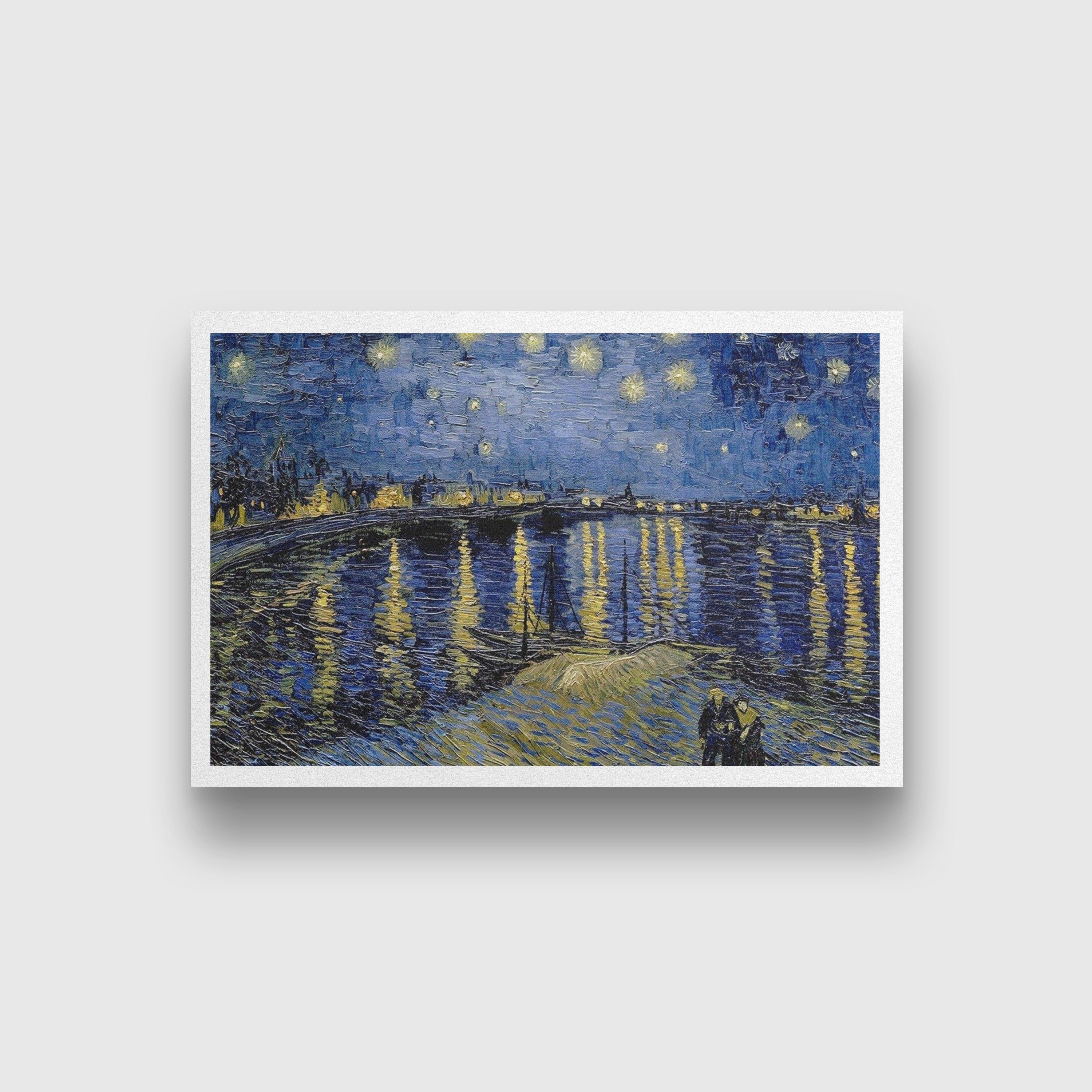 Starry Night by Van Gogh Painting - Meri Deewar 5 : 4 Horizontal Premium Wall Art Canvas by MeriDeewar