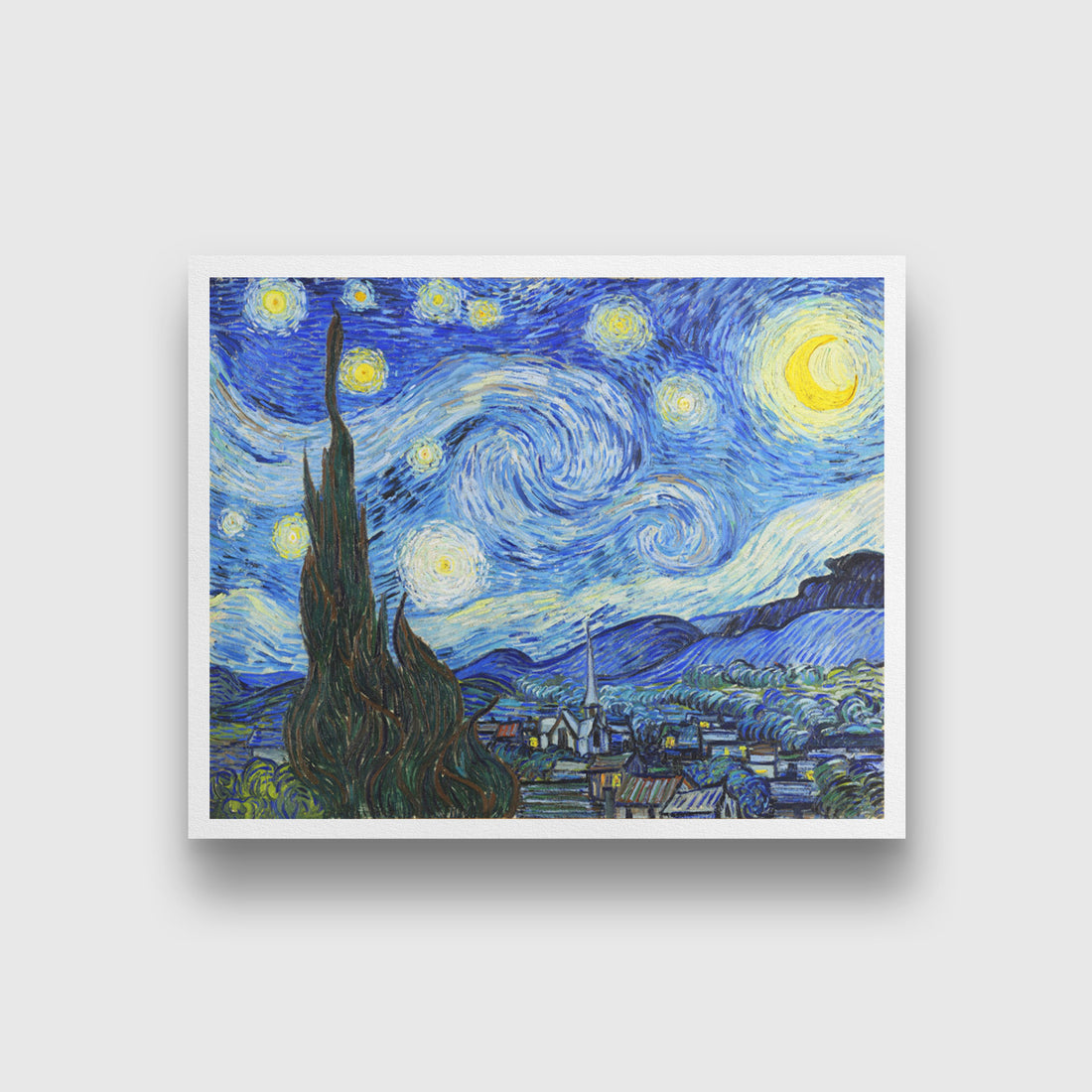 Starry Night by Vincent Van Gogh Painting 5 : 4 Horizontal Premium Wall Art Canvas by MeriDeewar