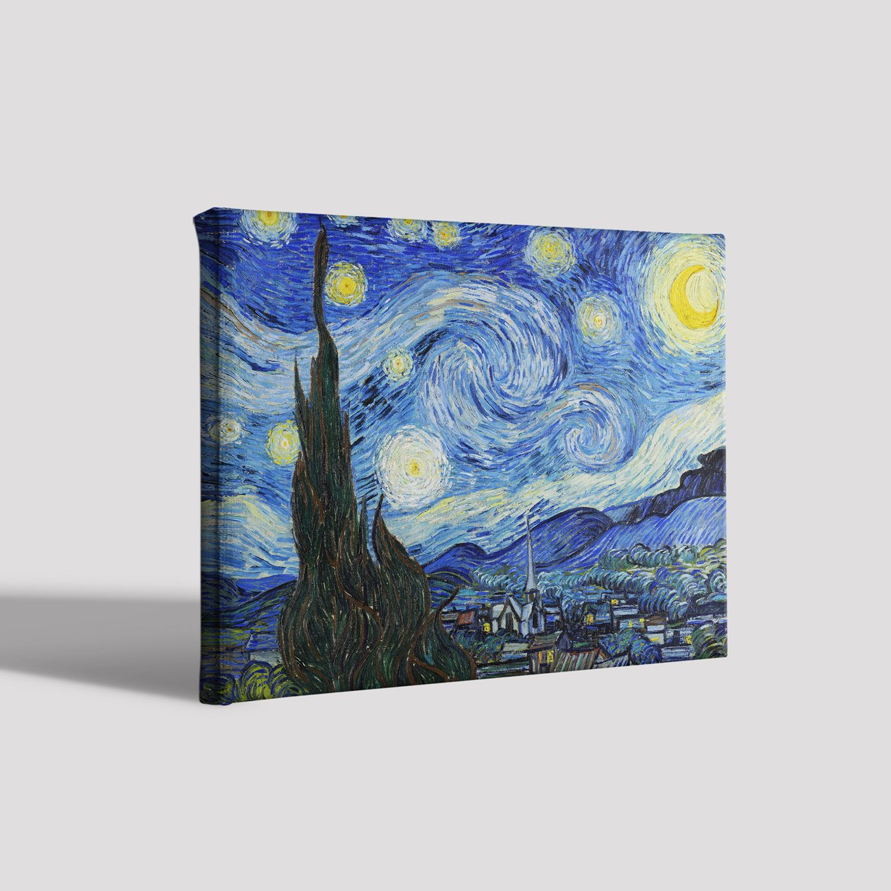 Starry Night by Vincent Van Gogh Painting 5 : 4 Horizontal Premium Wall Art Canvas by MeriDeewar
