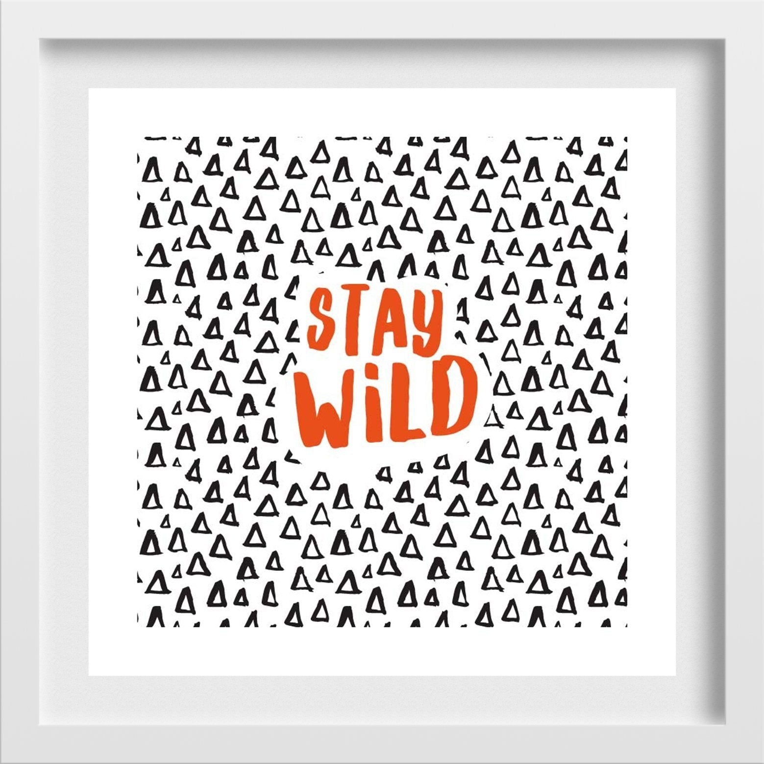 Stay Wild Art painting - Meri Deewar 1 : 1 Square Premium Wall Art Canvas by MeriDeewar