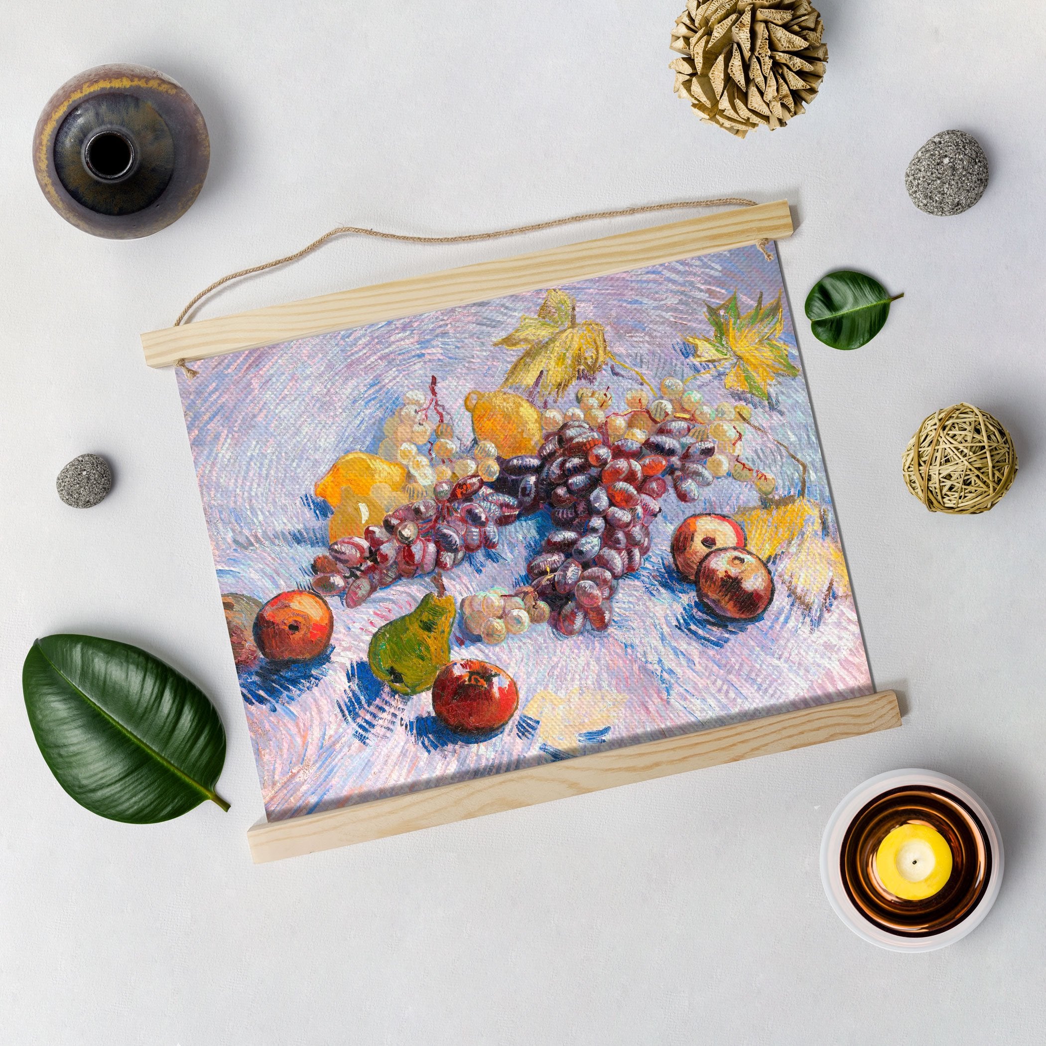 Still Life By Van Gogh Hanging Canvas Painting - Meri Deewar Hanging Canvas Premium Wall Art Canvas by MeriDeewar