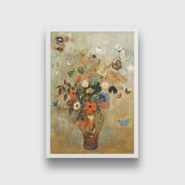 Still Life with Flowers painting 2 : 3 Vertical Premium Wall Art Canvas by MeriDeewar