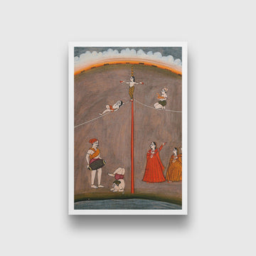 Street Painting - Meri Deewar 2 : 3 Vertical Premium Wall Art Canvas by MeriDeewar