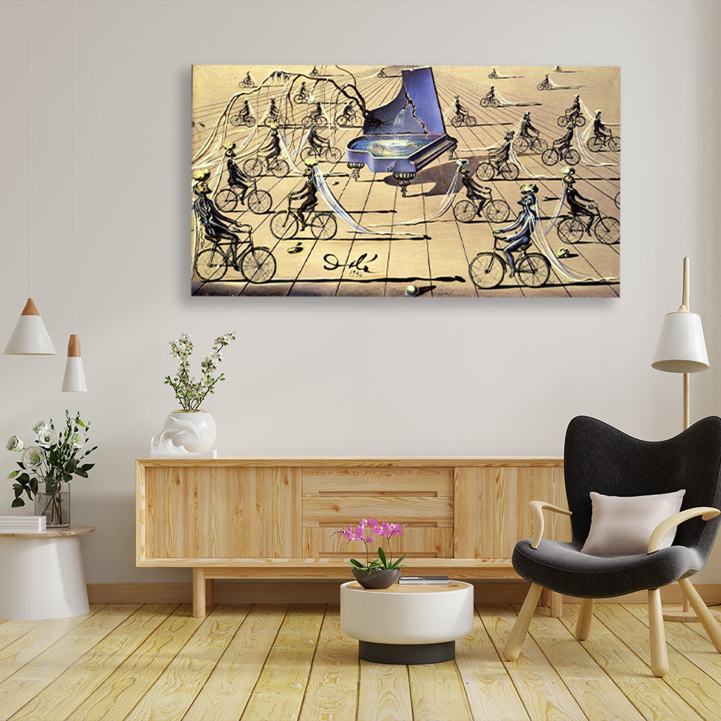 Study For Sentimental Colloquy Painting - Meri Deewar 3 : 2 Horizontal Premium Wall Art Canvas by MeriDeewar