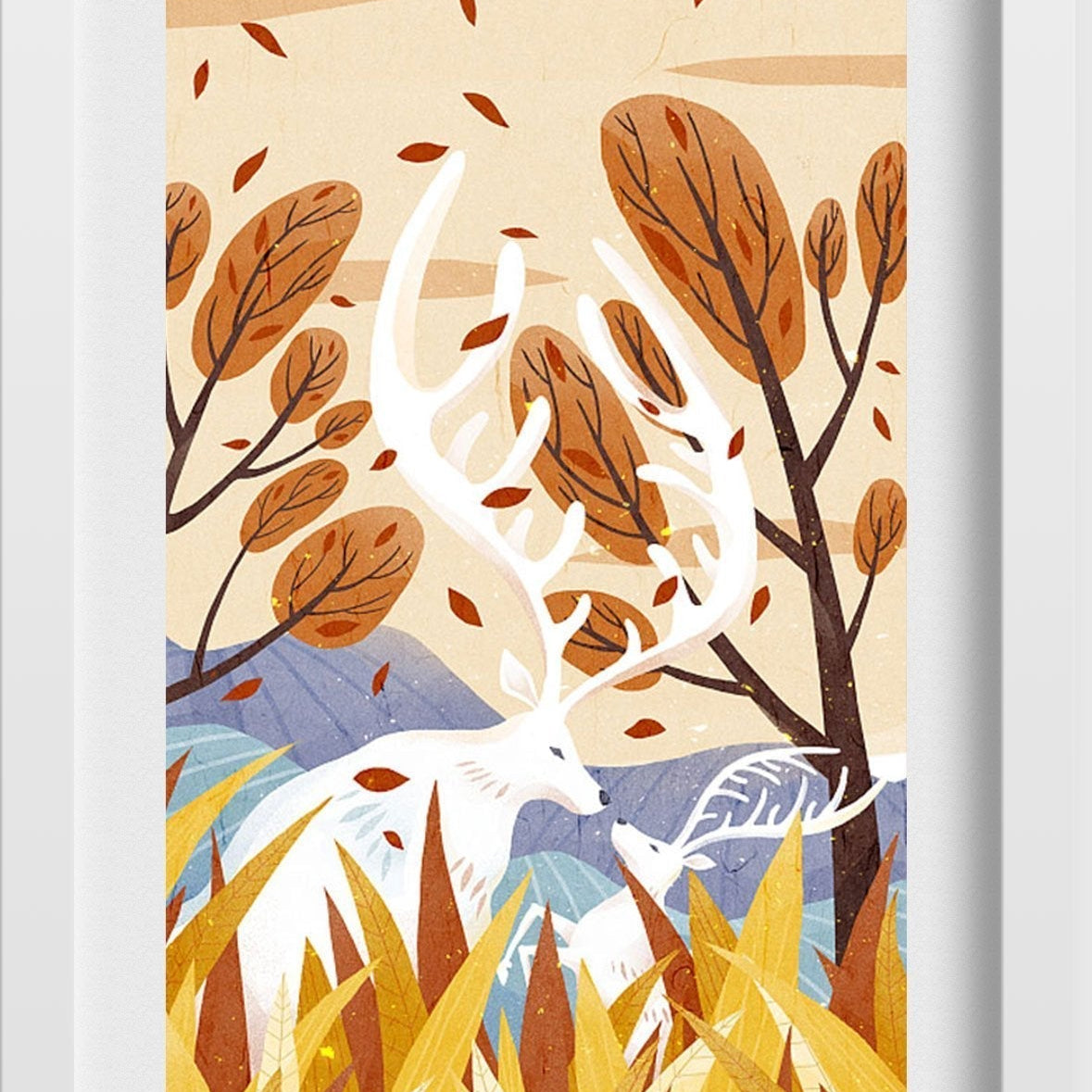 Summer Artwork Painting - Meri Deewar 2 : 3 Vertical Premium Wall Art Canvas by MeriDeewar