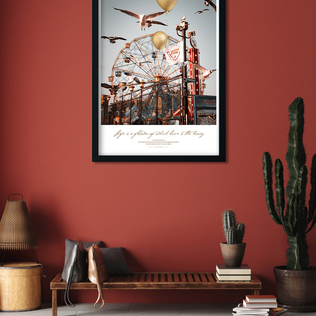 Summer Ride Painting 2 : 3 Vertical Premium Wall Art Canvas by MeriDeewar