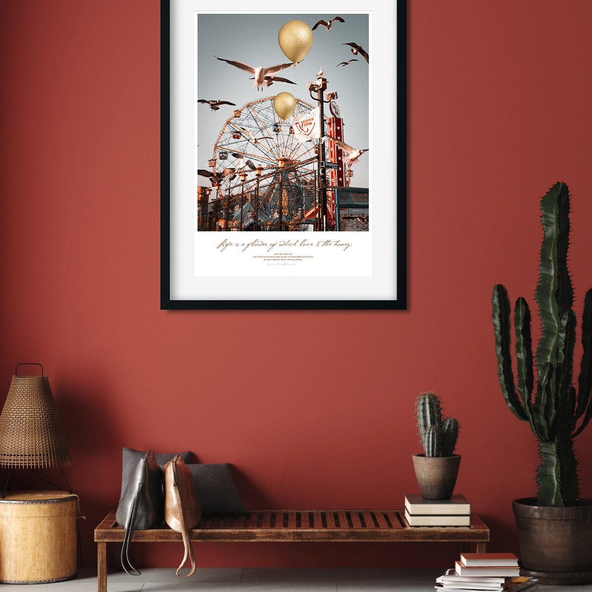 Summer Ride Painting 2 : 3 Vertical Premium Wall Art Canvas by MeriDeewar