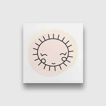 sun Painting - Meri Deewar 1 : 1 Square Premium Wall Art Canvas by MeriDeewar