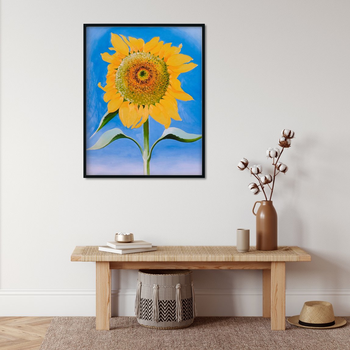 Sunflower Painting - Meri Deewar 3 : 4 Vertical Premium Wall Art Canvas by MeriDeewar