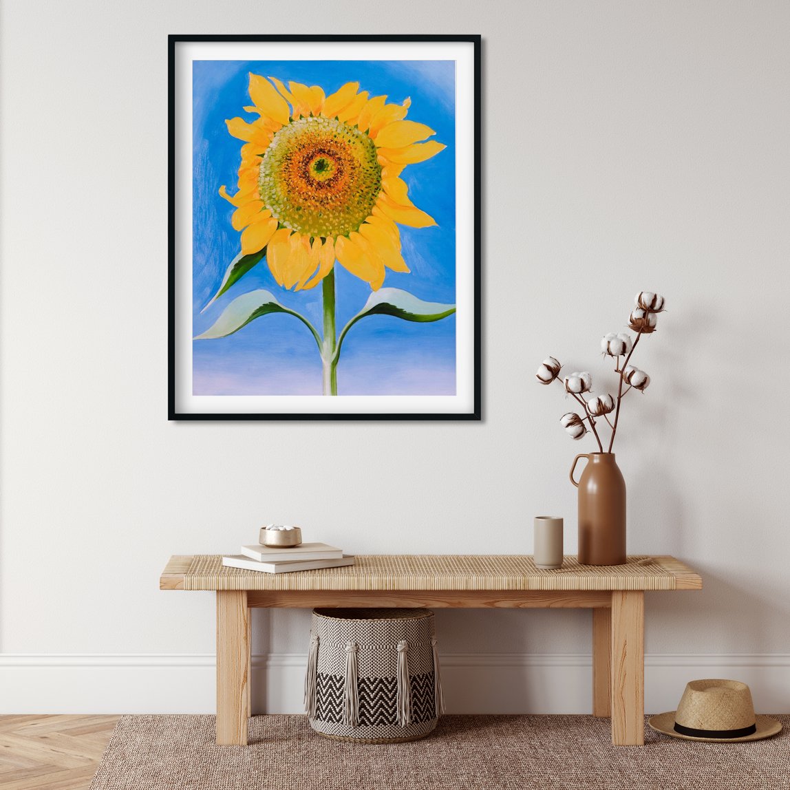 Sunflower Painting - Meri Deewar 3 : 4 Vertical Premium Wall Art Canvas by MeriDeewar