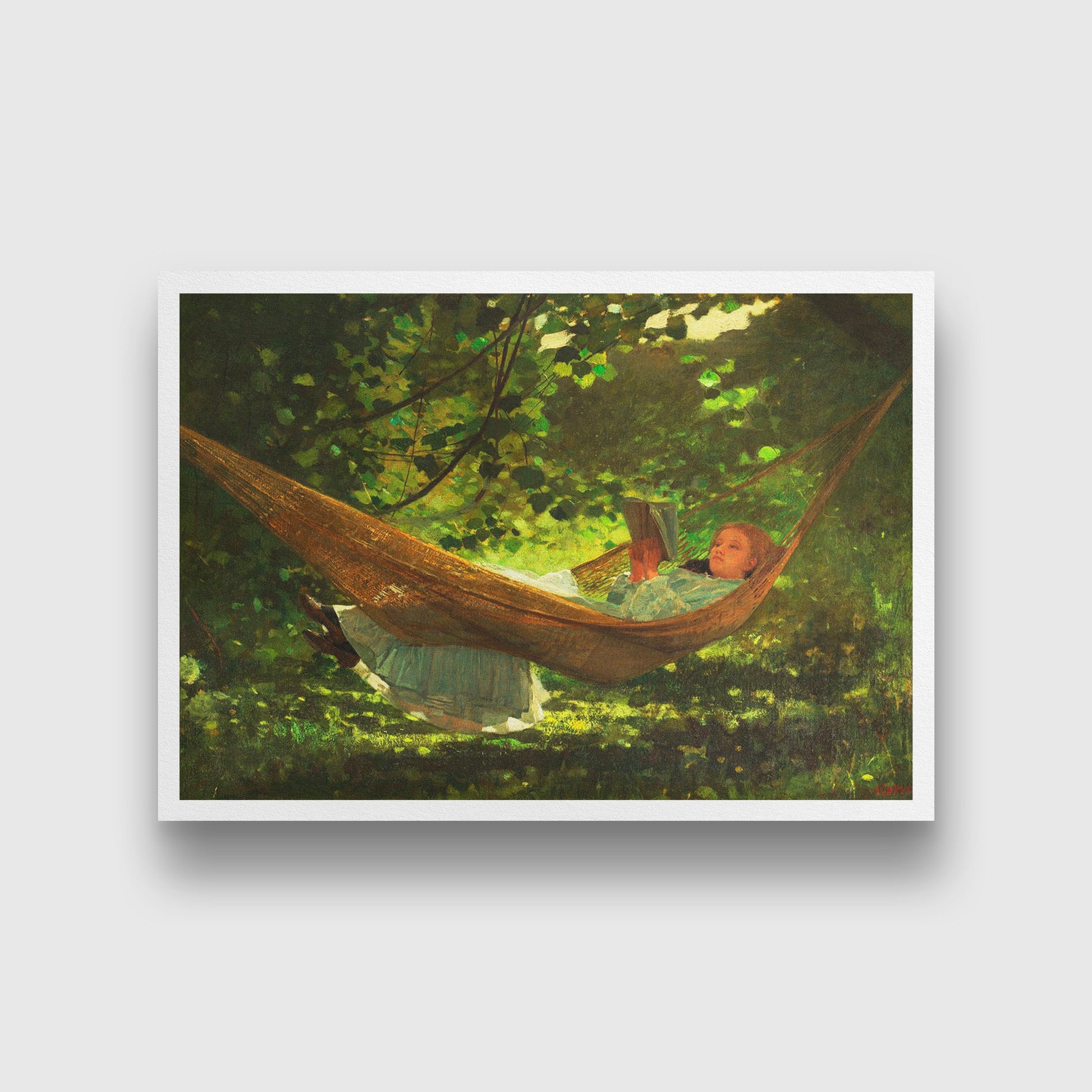 Sunlight and Shadow painting -Meri Deewar 3 : 2 Horizontal Premium Wall Art Canvas by MeriDeewar