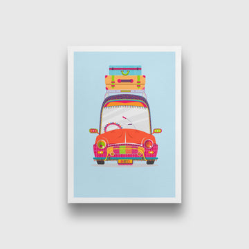 Taxi painting 2 : 3 Vertical Premium Wall Art Canvas by MeriDeewar