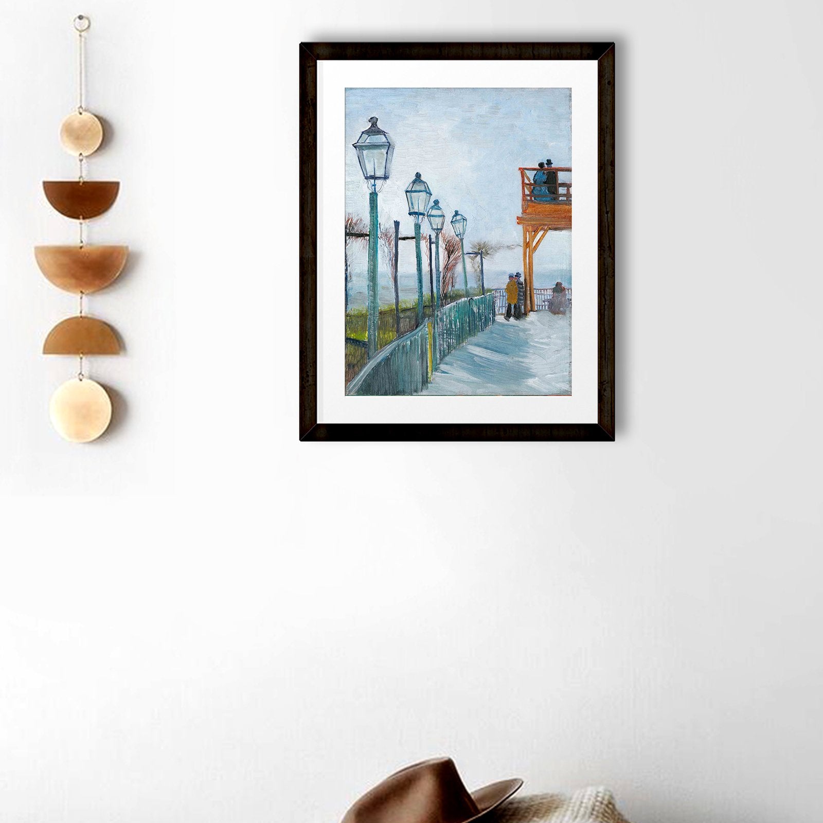 Terrace and Observation Deck By Van Gogh Painting - Meri Deewar 3 : 4 Vertical Premium Wall Art Canvas by MeriDeewar