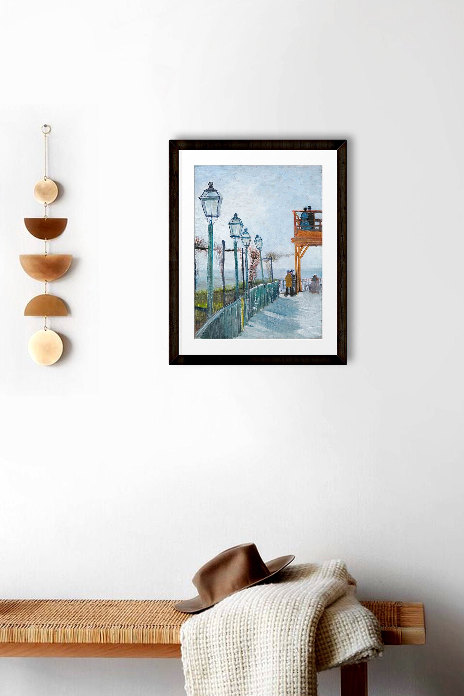 Terrace and Observation Deck By Van Gogh Painting - Meri Deewar 3 : 4 Vertical Premium Wall Art Canvas by MeriDeewar