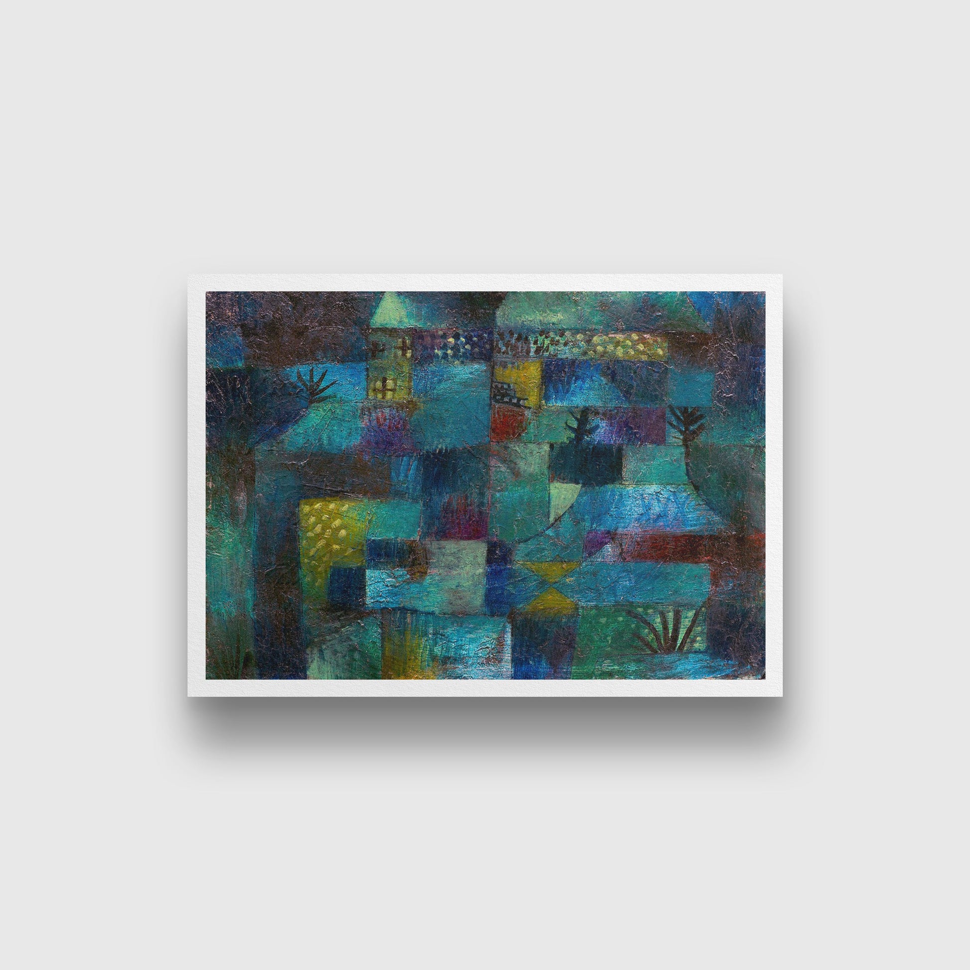 Terraced garden painting - Meri Deewar 3 : 2 Horizontal Premium Wall Art Canvas by MeriDeewar
