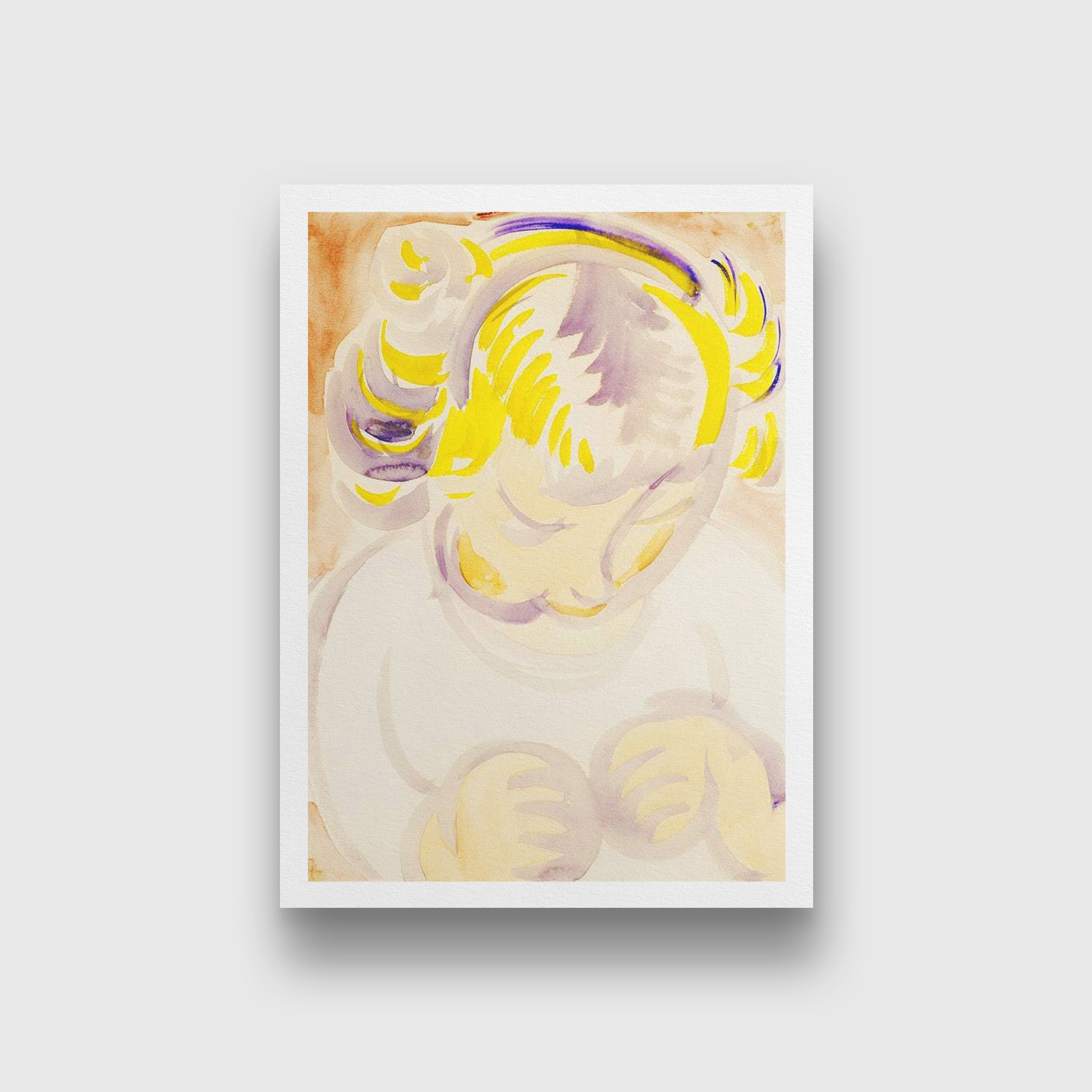 The Artist's Daughter Henry Lyman Saÿen Painting - Meri Deewar 3 : 4.2 Vertical Premium Wall Art Canvas by MeriDeewar