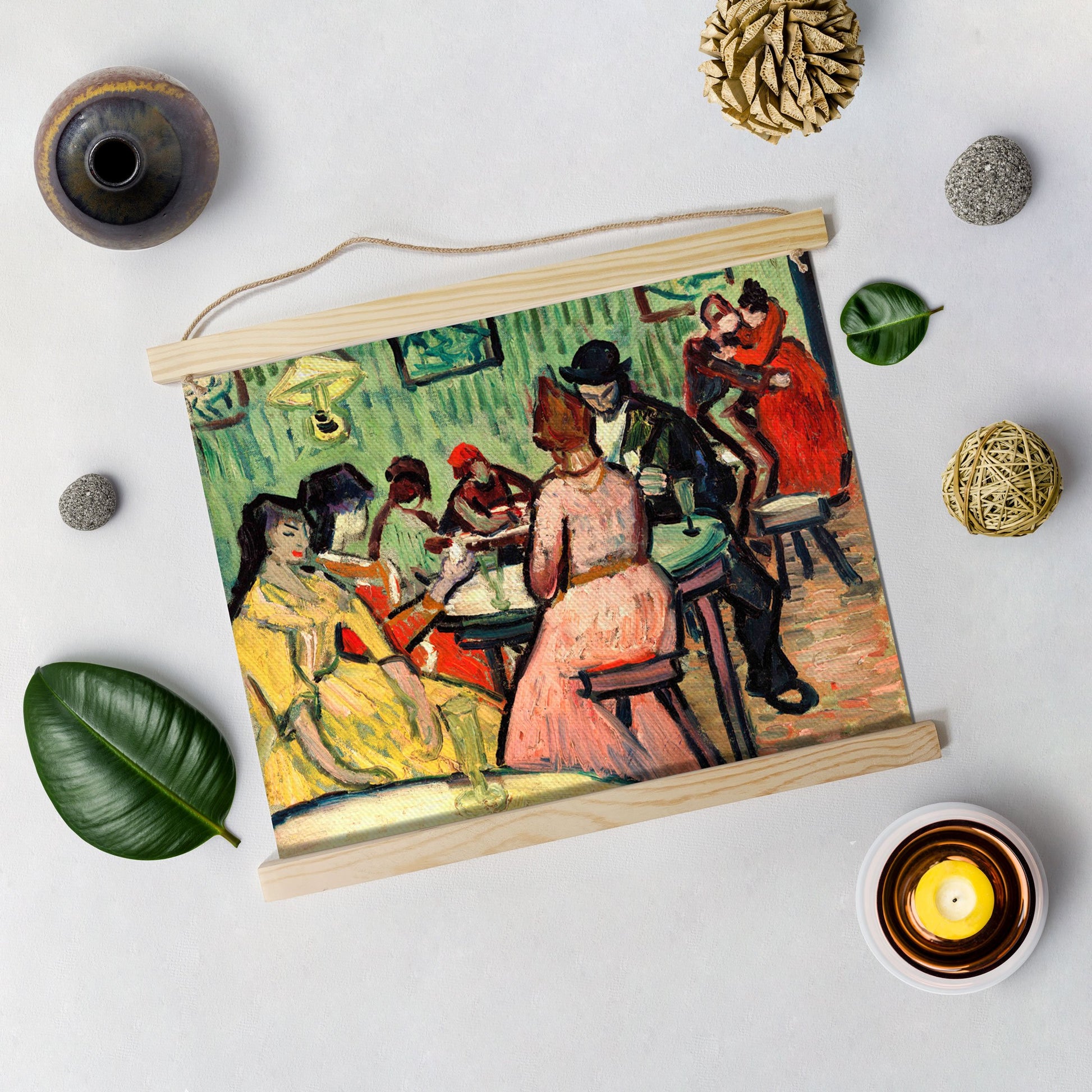 The Brothel By Van Gogh Hanging Canvas Painting - Meri Deewar Hanging Canvas Premium Wall Art Canvas by MeriDeewar