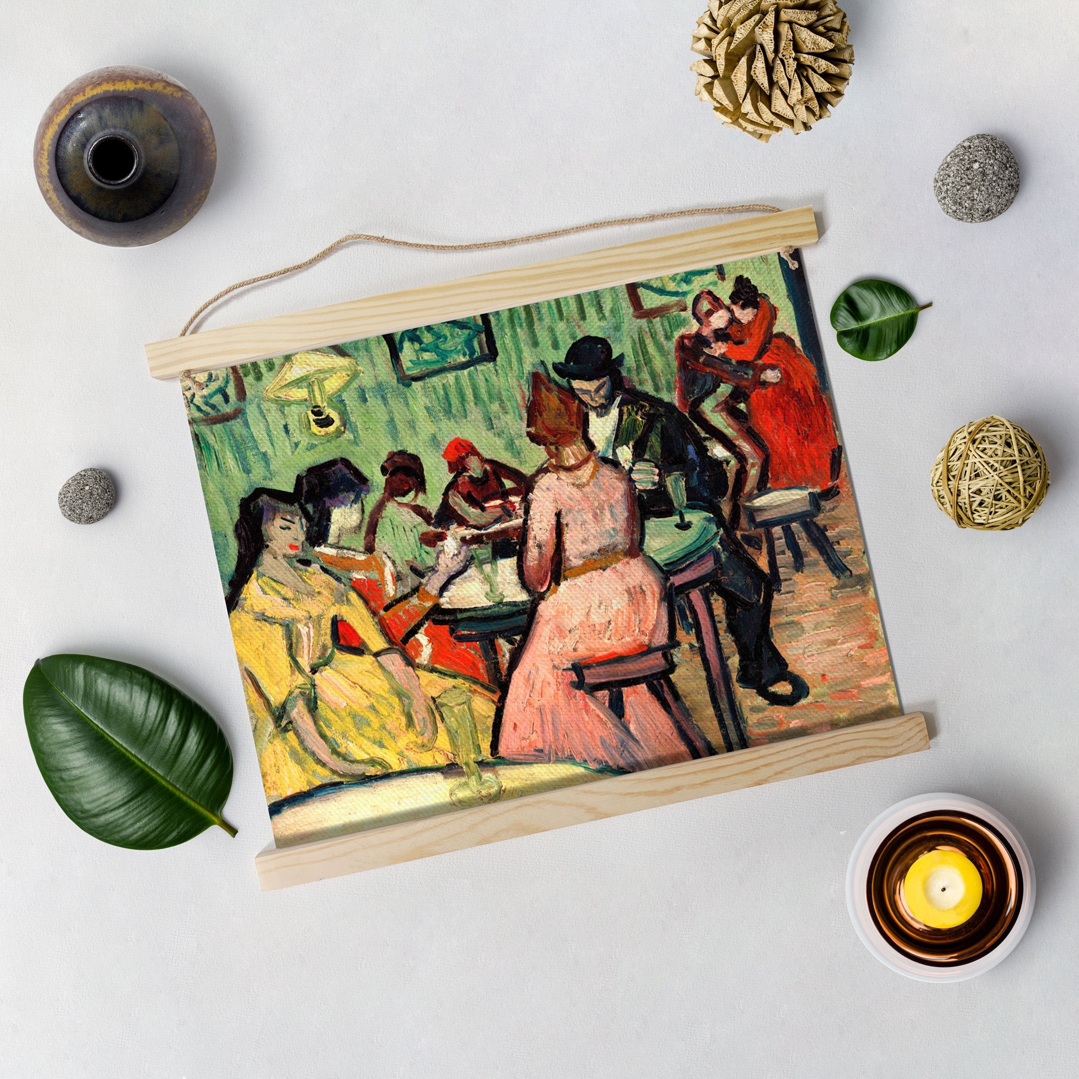 The Brothel By Van Gogh Hanging Canvas Painting - Meri Deewar Hanging Canvas Premium Wall Art Canvas by MeriDeewar