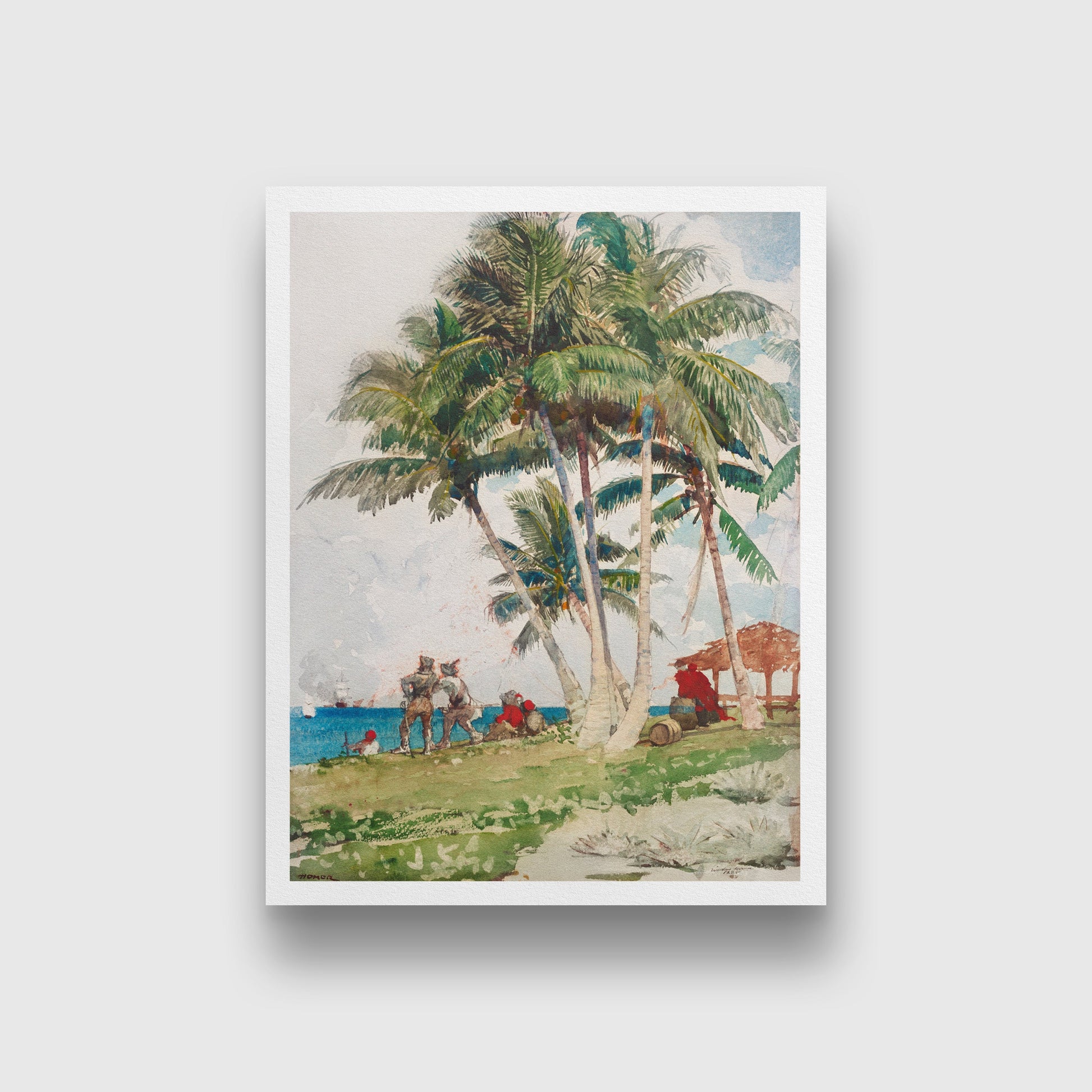 The Buccaneers painting - Meri Deewar 3 : 4 Vertical Premium Wall Art Canvas by MeriDeewar