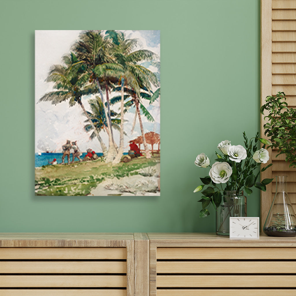 The Buccaneers painting - Meri Deewar 3 : 4 Vertical Premium Wall Art Canvas by MeriDeewar