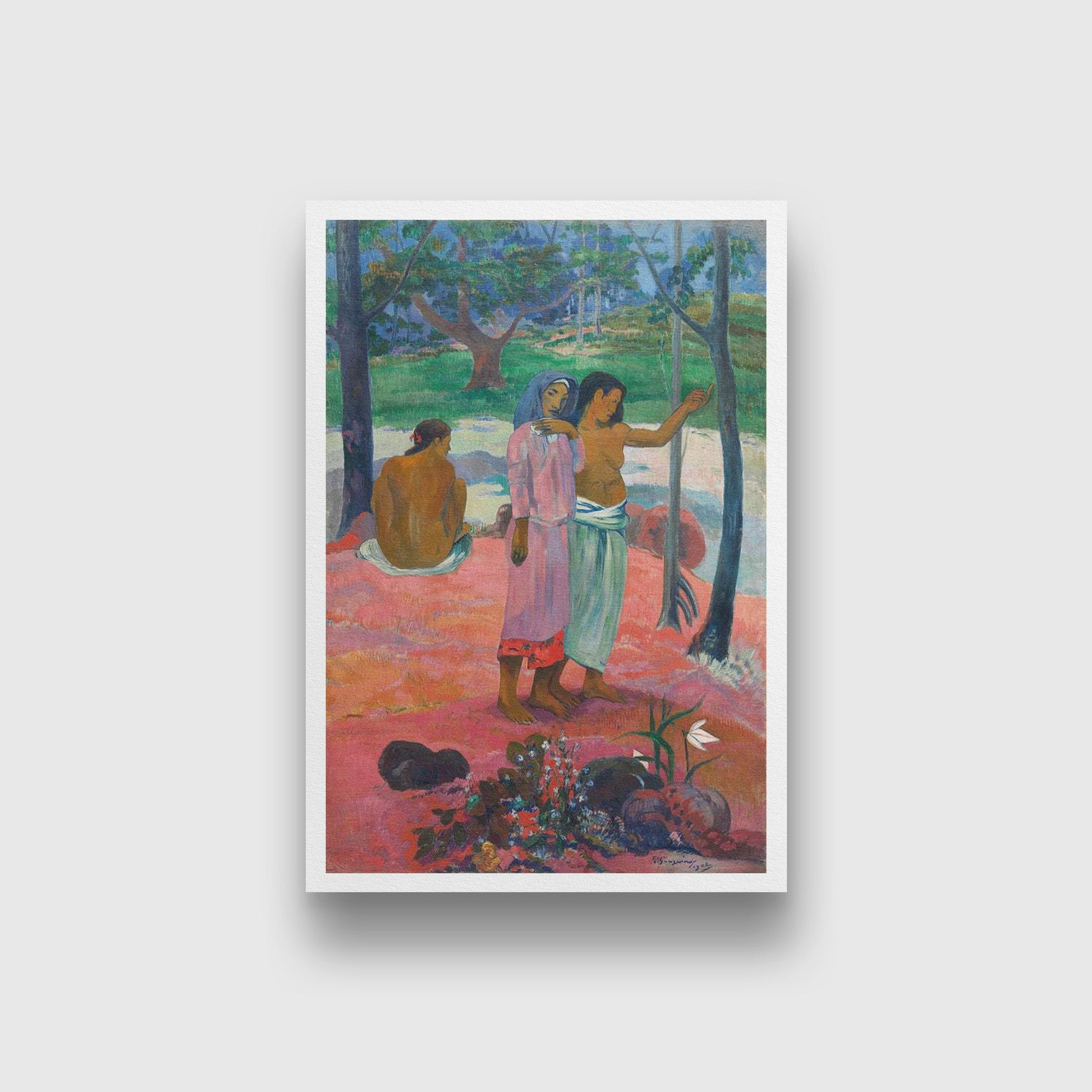 The Call Painting - Meri Deewar 2 : 3 Vertical Premium Wall Art Canvas by MeriDeewar