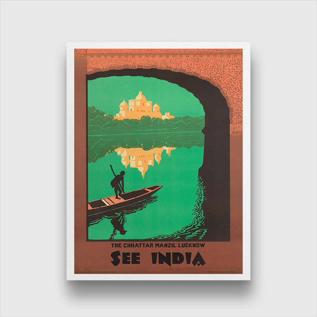 The Chhattar Manzil Lucknow Poster 3 : 4 Vertical Premium Wall Art Canvas by MeriDeewar