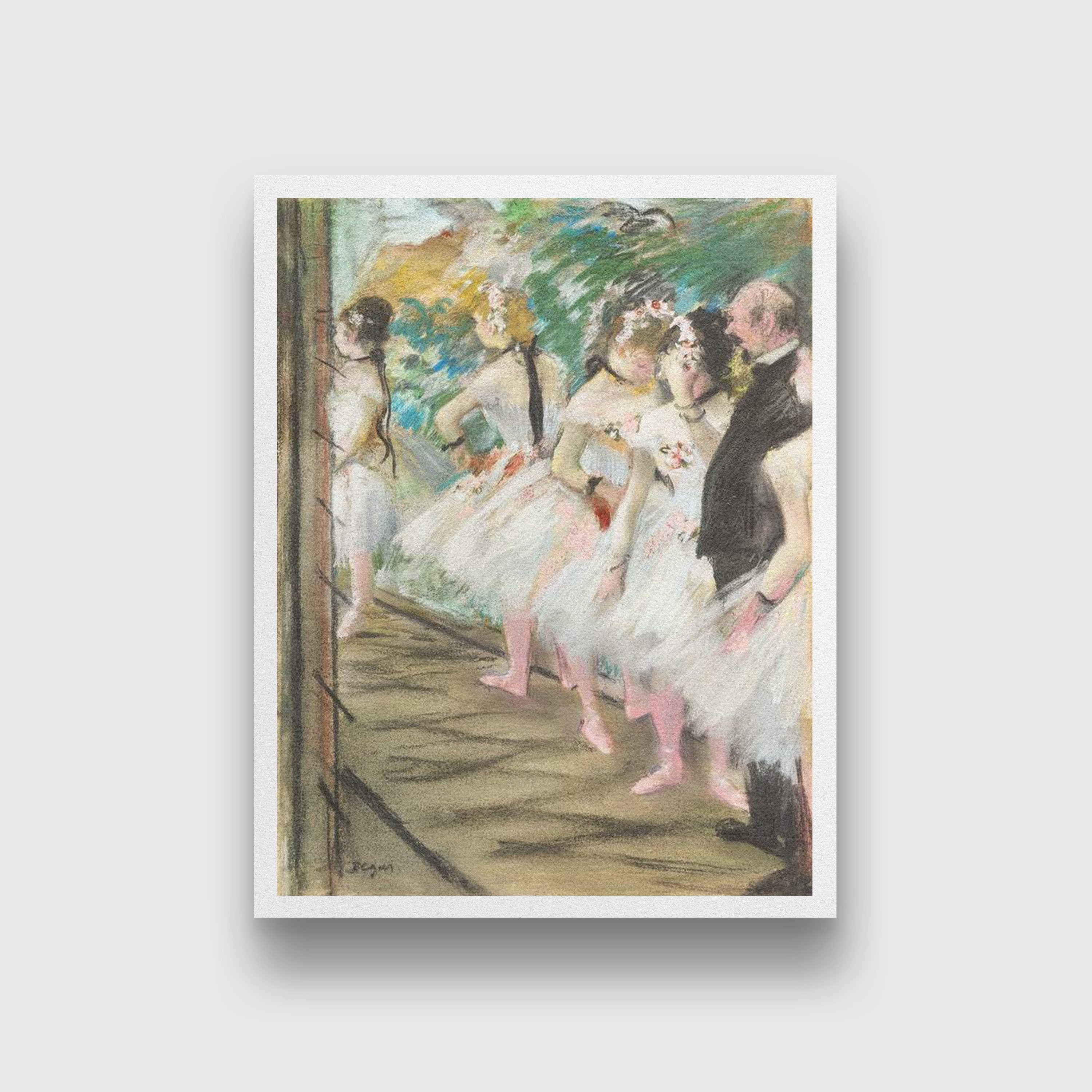 The Dance Class Painting - Meri Deewar 3 : 4 Vertical Premium Wall Art Canvas by MeriDeewar