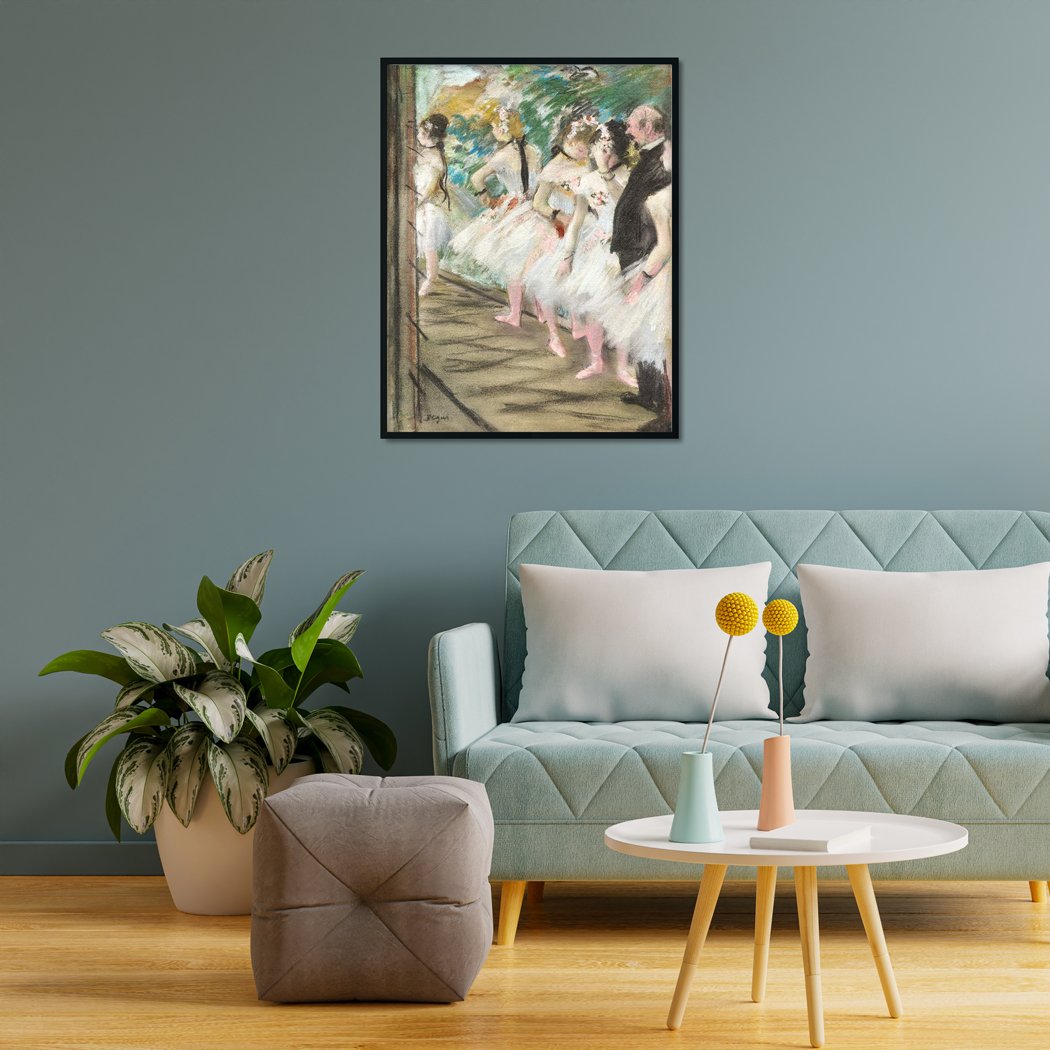 The Dance Class Painting - Meri Deewar 3 : 4 Vertical Premium Wall Art Canvas by MeriDeewar