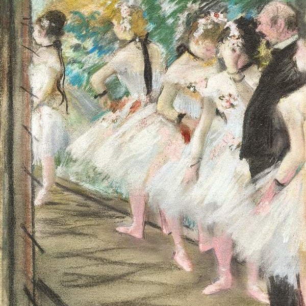 The Dance Class Painting - Meri Deewar 3 : 4 Vertical Premium Wall Art Canvas by MeriDeewar