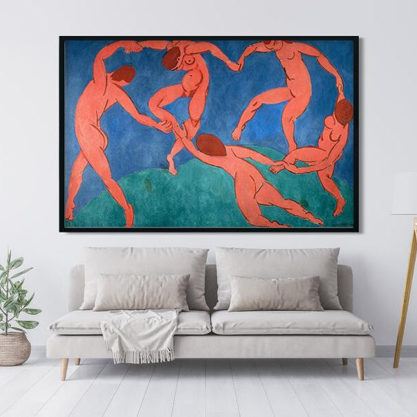 The Dancers Painting - Meri Deewar 3 : 2 Horizontal Premium Wall Art Canvas by MeriDeewar