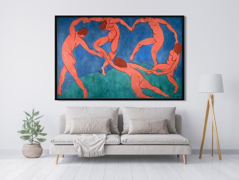 The Dancers Painting - Meri Deewar 3 : 2 Horizontal Premium Wall Art Canvas by MeriDeewar
