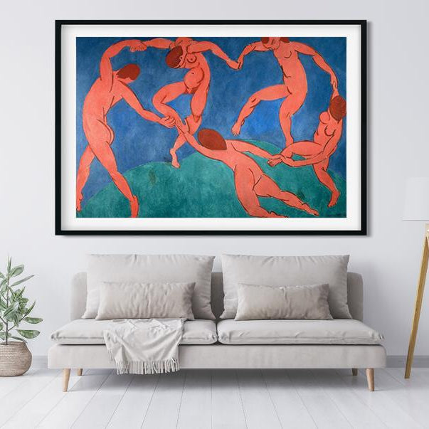 The Dancers Painting - Meri Deewar 3 : 2 Horizontal Premium Wall Art Canvas by MeriDeewar