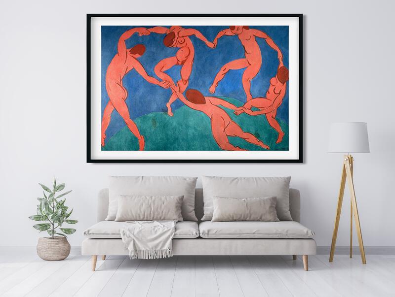 The Dancers Painting - Meri Deewar 3 : 2 Horizontal Premium Wall Art Canvas by MeriDeewar