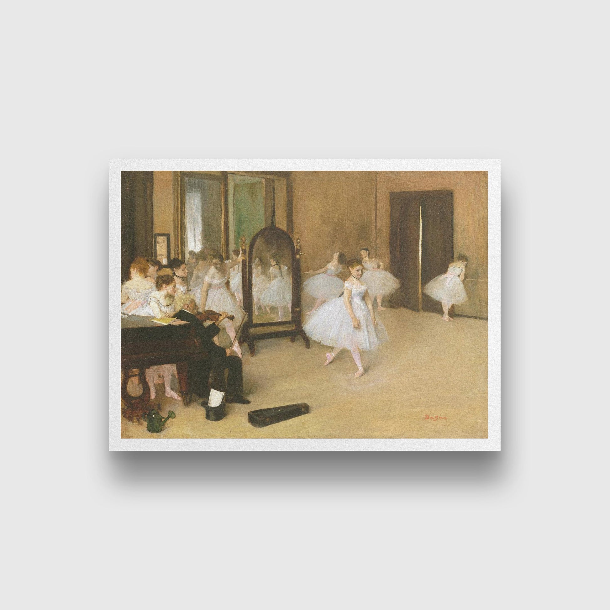 The Dancing Class Painting - Meri Deewar 4 : 3 Horizontal Premium Wall Art Canvas by MeriDeewar