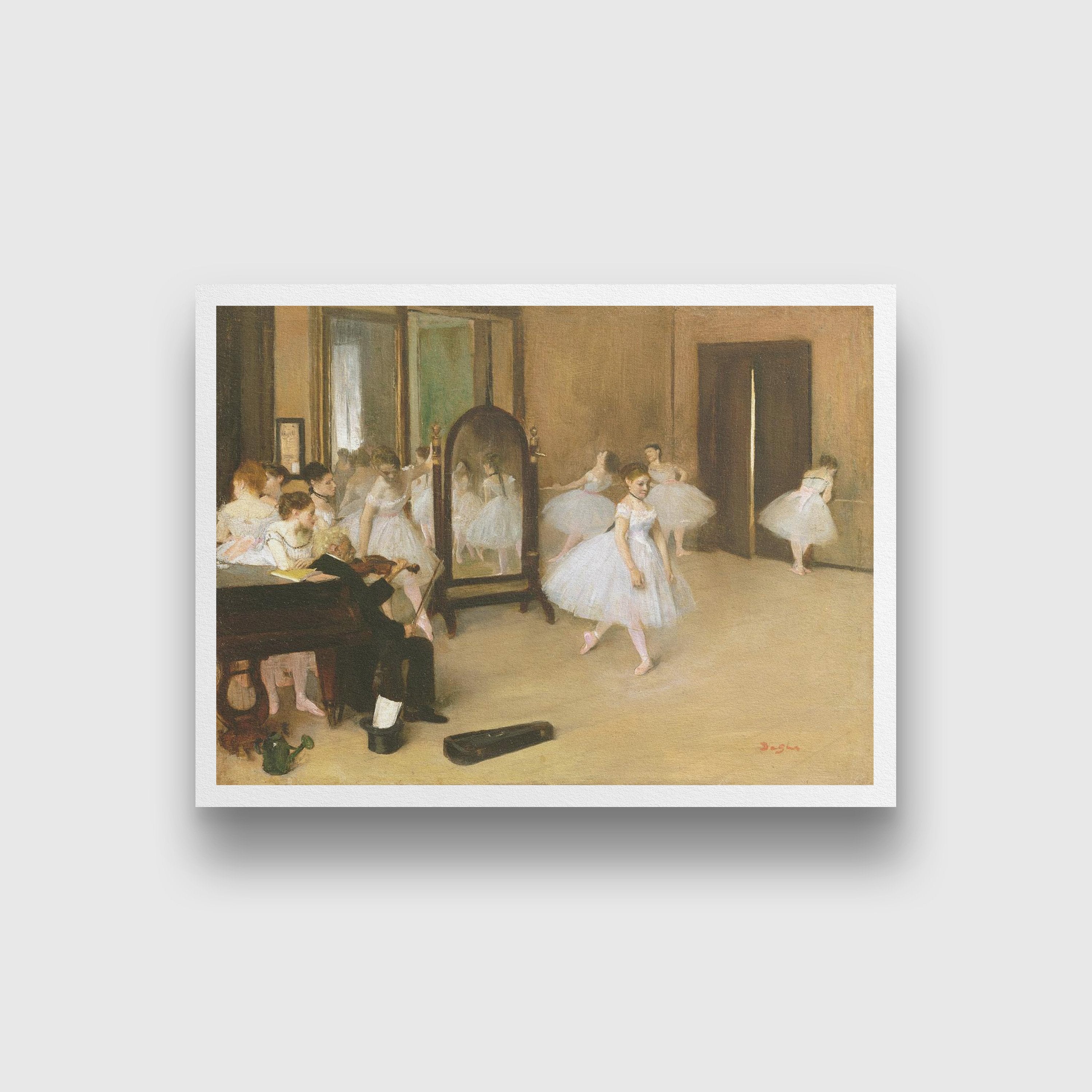 The Dancing Class Painting - Meri Deewar 4 : 3 Horizontal Premium Wall Art Canvas by MeriDeewar