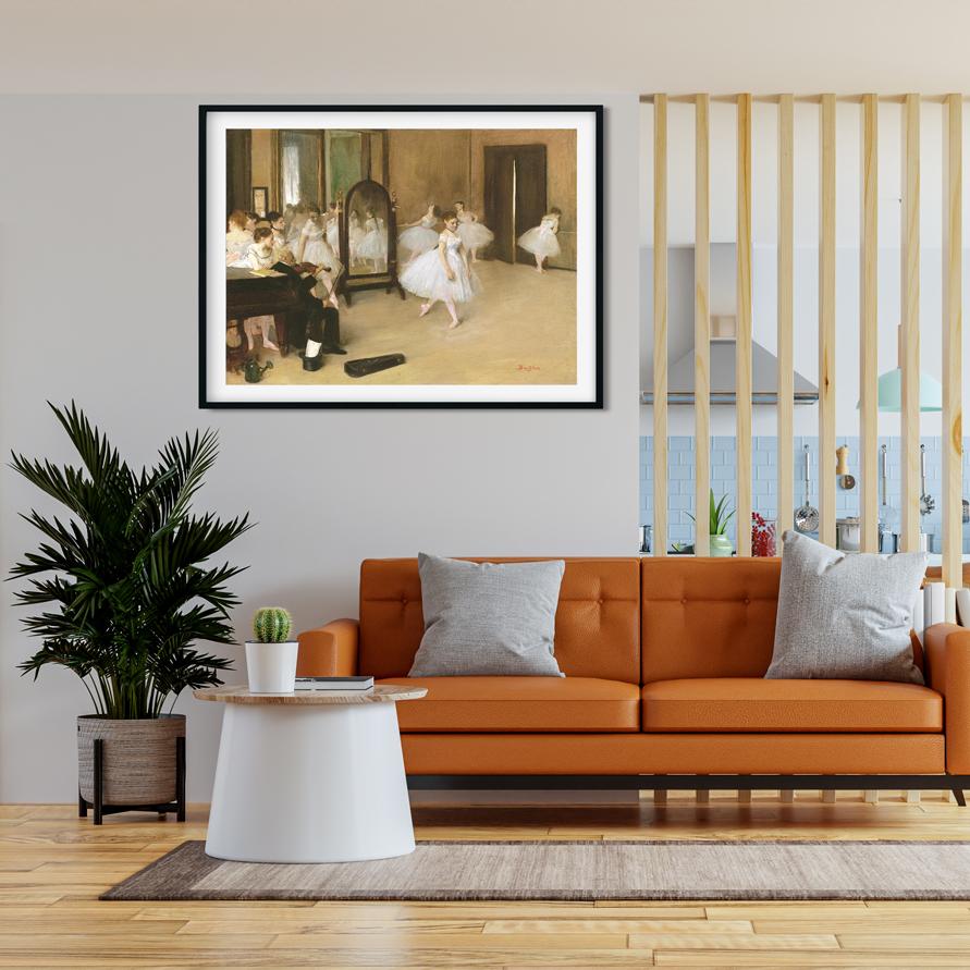 The Dancing Class Painting - Meri Deewar 4 : 3 Horizontal Premium Wall Art Canvas by MeriDeewar