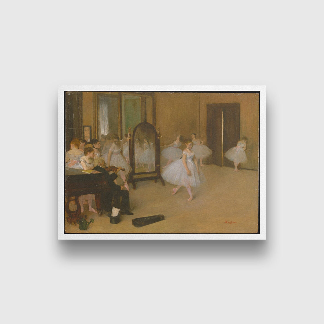The Dancing Class Painting - Meri Deewar 4 : 3 Horizontal Premium Wall Art Canvas by MeriDeewar