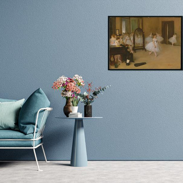 The Dancing Class Painting - Meri Deewar 4 : 3 Horizontal Premium Wall Art Canvas by MeriDeewar