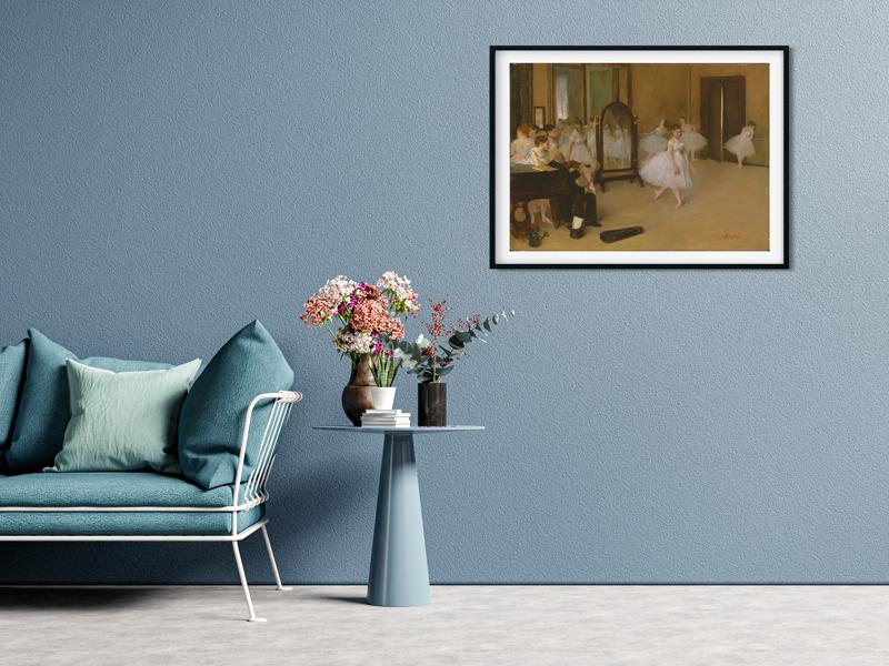 The Dancing Class Painting - Meri Deewar 4 : 3 Horizontal Premium Wall Art Canvas by MeriDeewar