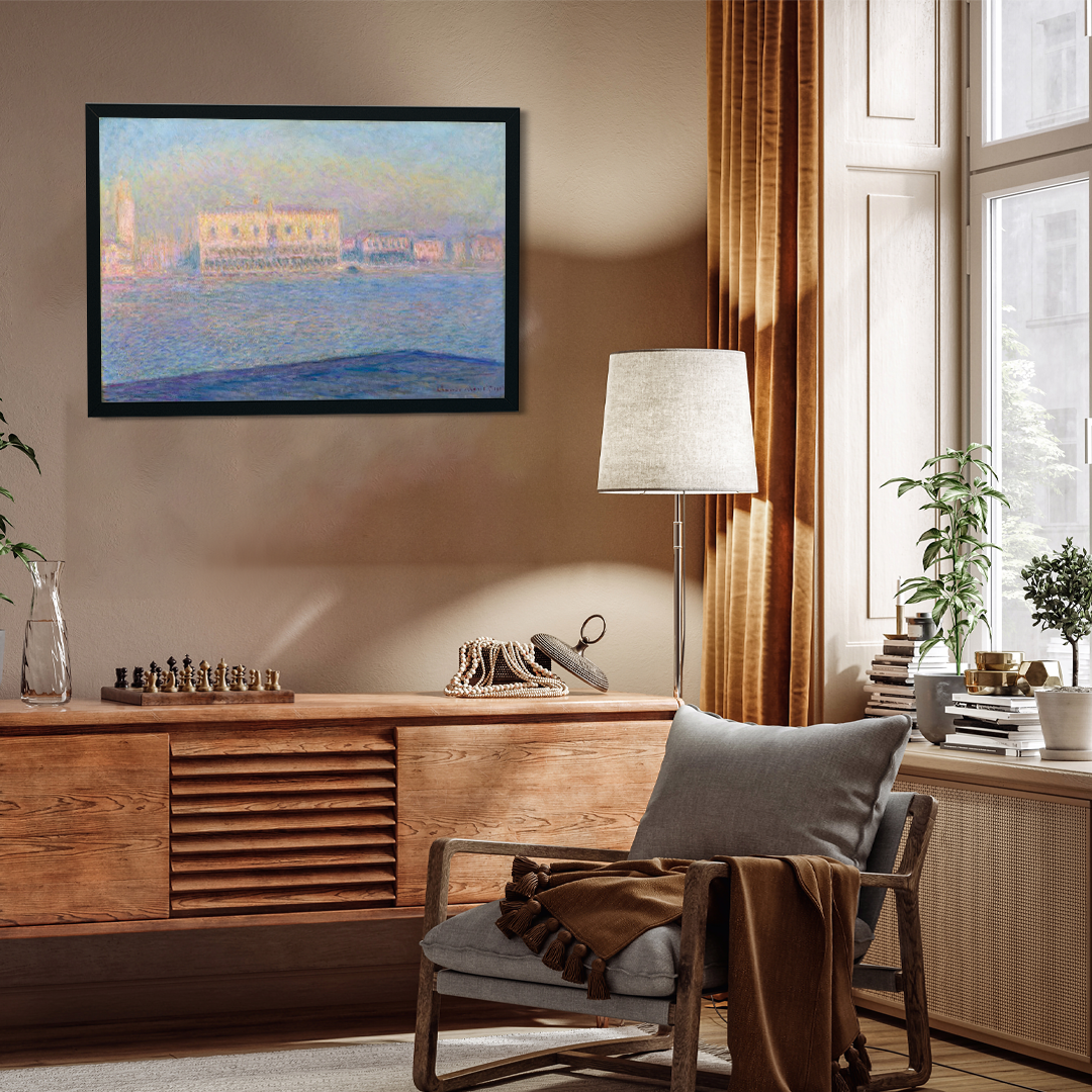 The Doge's Palace Seen from San Giorgio Maggior Painting 5 : 4 Horizontal Premium Wall Art Canvas by MeriDeewar