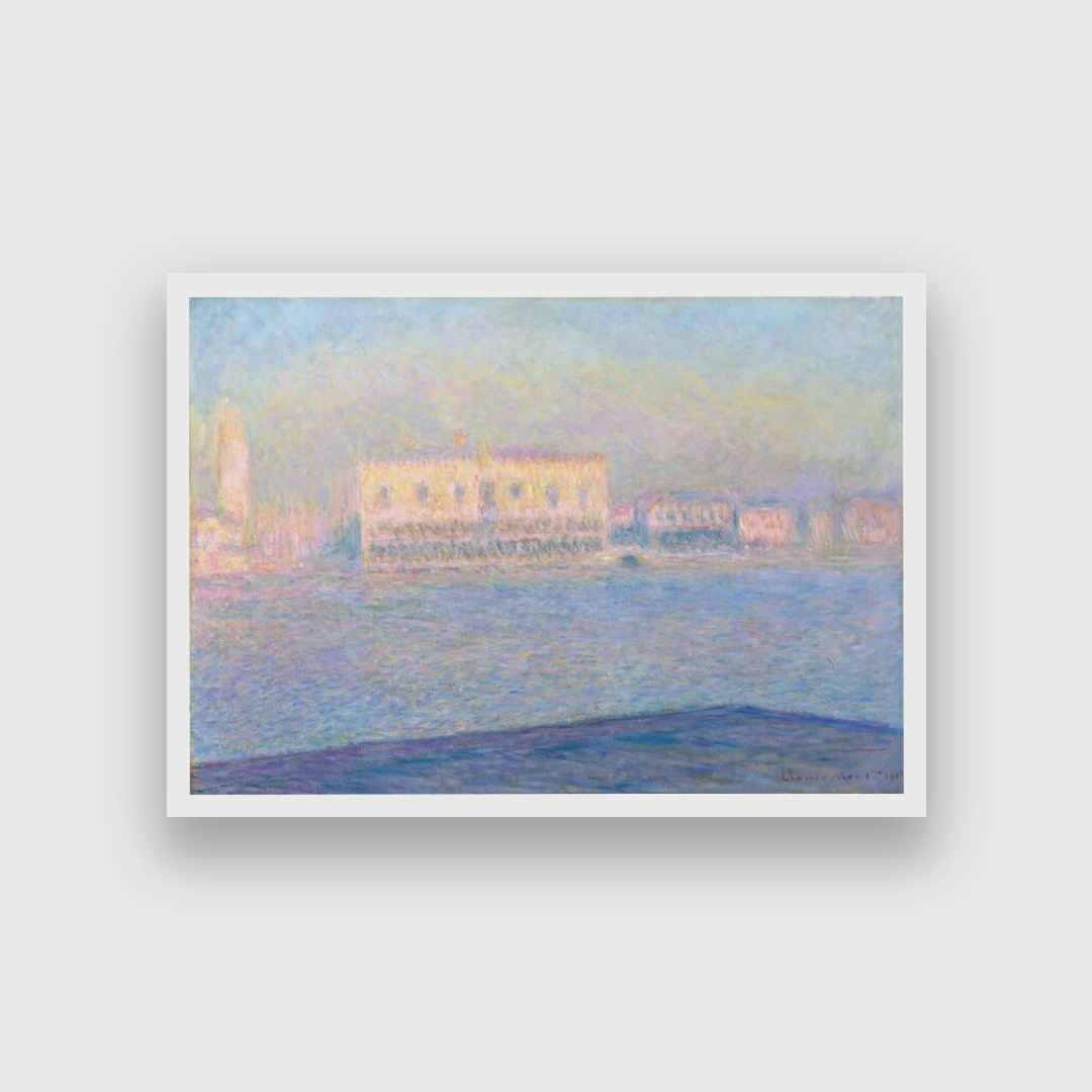The Doge's Palace Seen from San Giorgio Maggior Painting 5 : 4 Horizontal Premium Wall Art Canvas by MeriDeewar