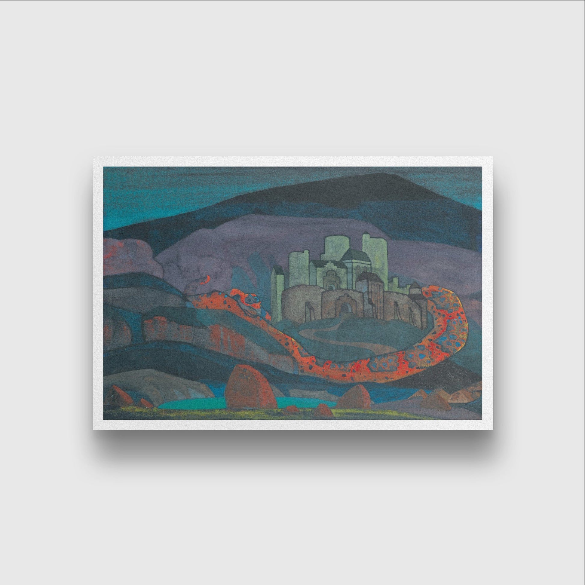 THE DOOMED CITY Painting - Meri Deewar 3 : 2 Horizontal Premium Wall Art Canvas by MeriDeewar