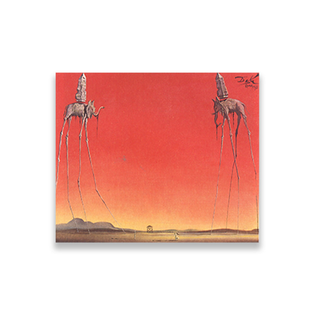 The Elephants Painting - Meri Deewar 6 : 5 Horizontal Premium Wall Art Canvas by MeriDeewar