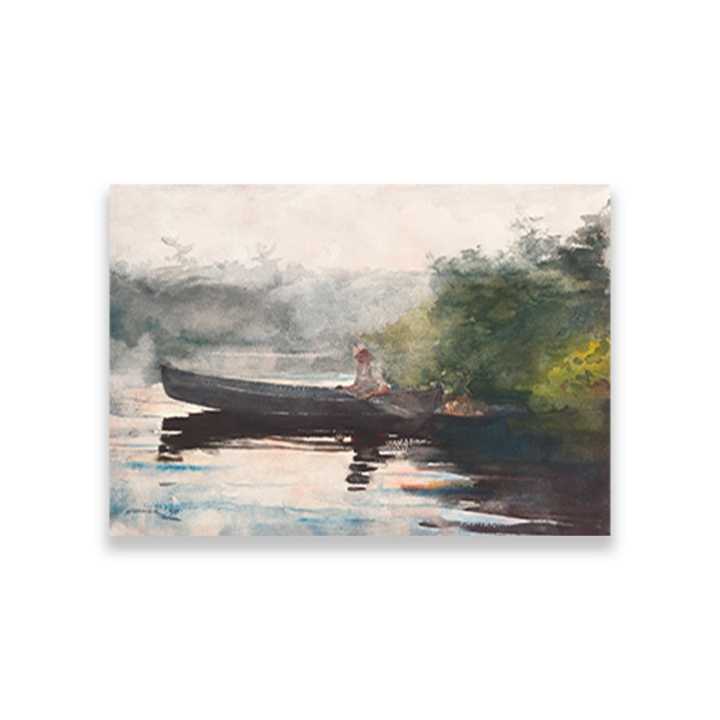 The End of the Day, Adirondacks painting - Meri Deewar 3 : 2 Horizontal Premium Wall Art Canvas by MeriDeewar