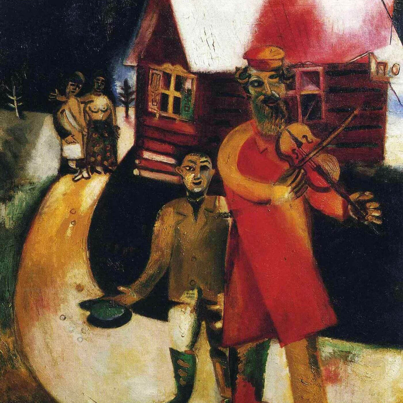 The Fiddler Painting - Meri Deewar 3 : 4.2 Vertical Premium Wall Art Canvas by MeriDeewar